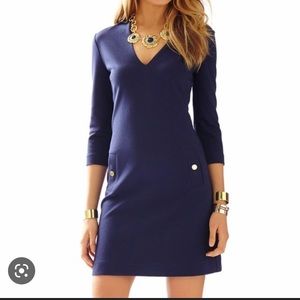 SOLD Charlene Vneck knit dress -Lilly Pulitzer